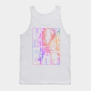 Mumbai, India City Map Typography - Colorful Tank Top